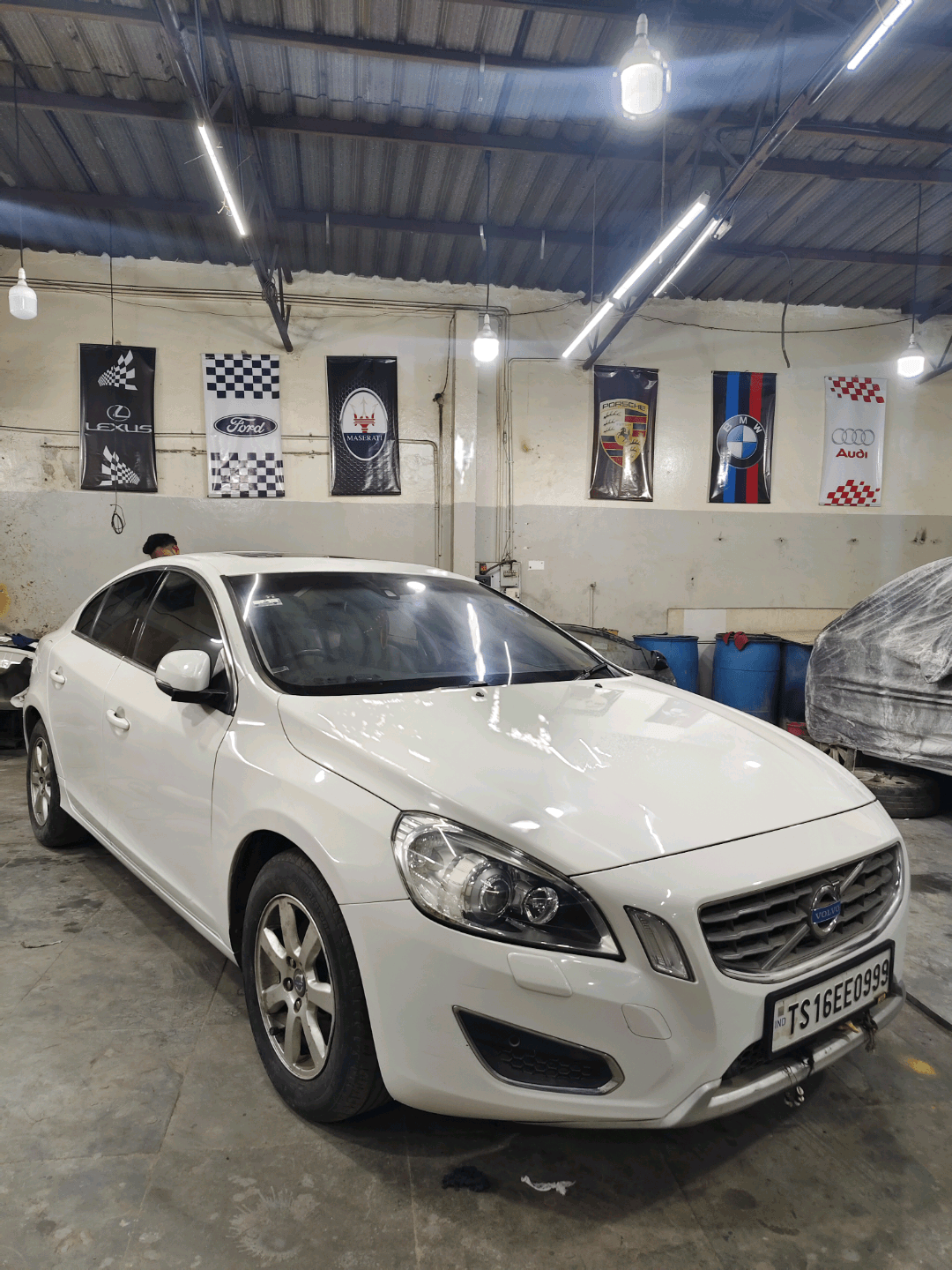 Luxury car workshop